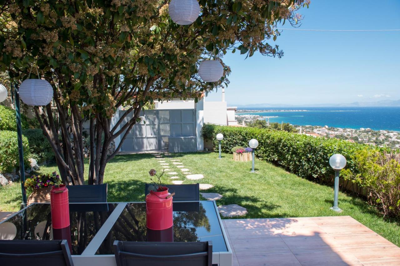 Harris Elegant House Superb View Near Airport Appartement Artemida  Buitenkant foto