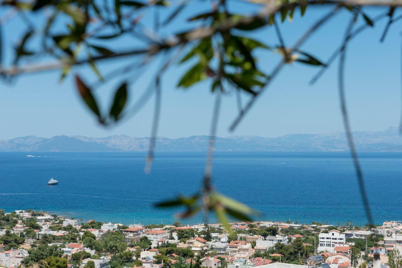Harris Elegant House Superb View Near Airport Appartement Artemida  Buitenkant foto